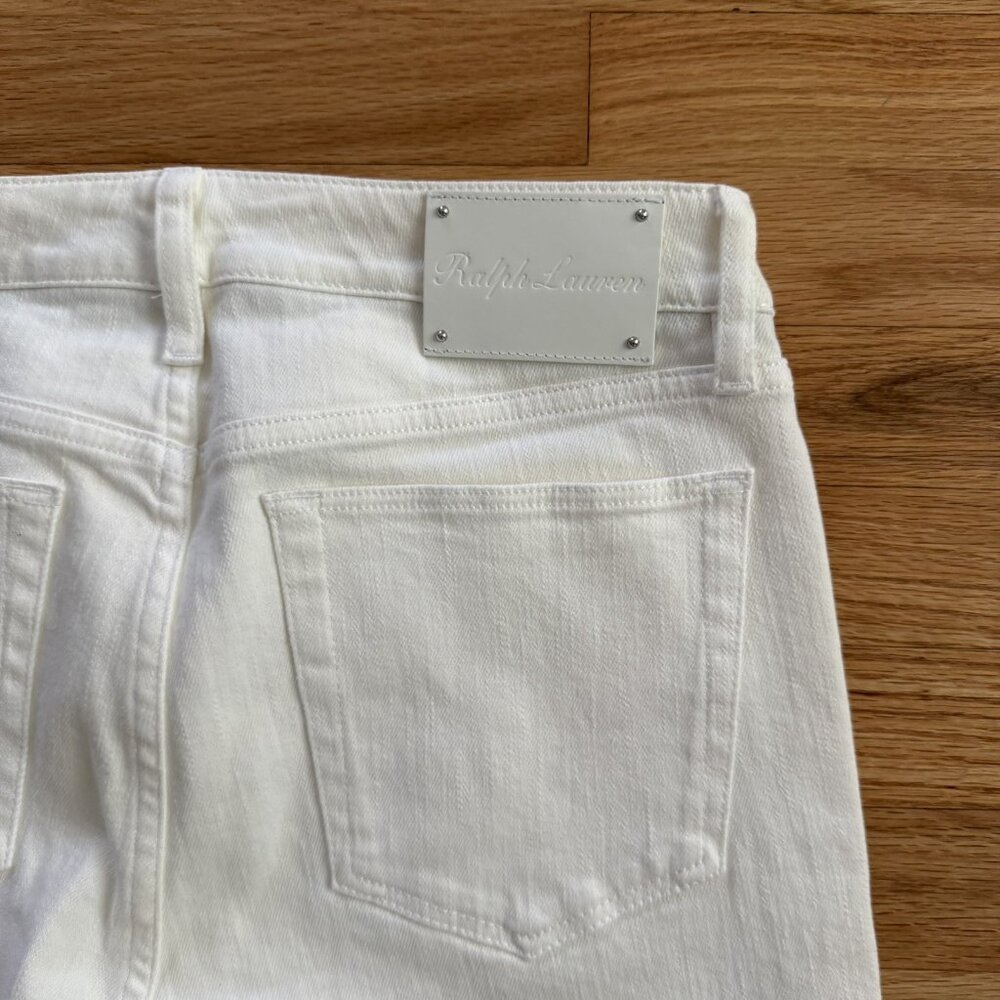 Ralph Lauren Purple Label Slim Fit 105 White Jeans - Picture 10 of 11